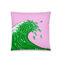 Load image into Gallery viewer, Pillow- Money Waves

