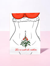 Load image into Gallery viewer, Greeting Card- Kiss Me Under the Mistletoe
