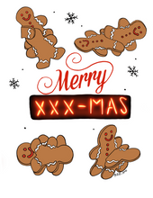 Load image into Gallery viewer, Greeting Card- Merry XXX-mas
